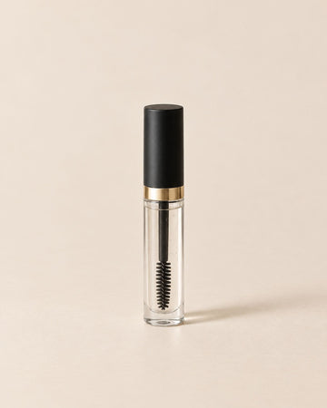 Gel Fixateur Sourcils, flacon transparent à bouchon noir, version transparente